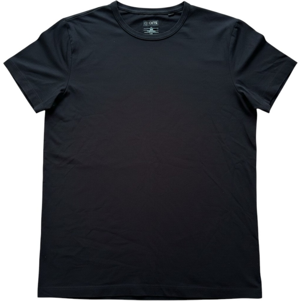 Cuts Pyca Pro Crew Neck Short Sleeve T-Shirt Black Mens Large MT10454N L1173‎